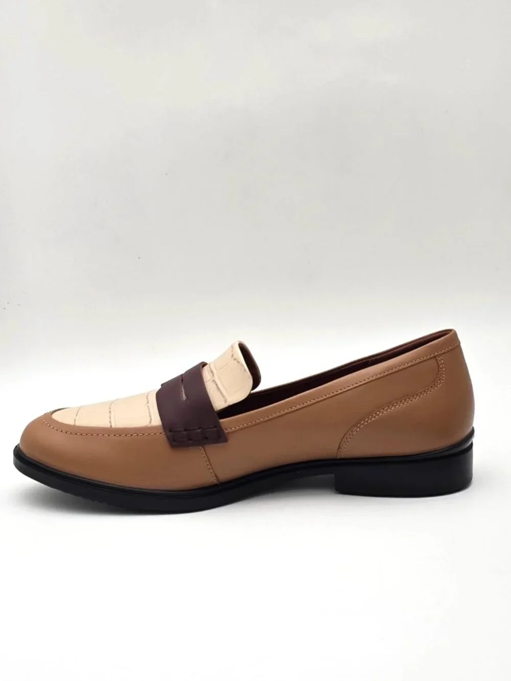 ECCO Dress Classic 15 Leather Cashmere Penny Loafers Women's Size 9-9.5